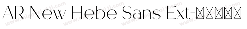 AR New Hebe Sans Ext字体转换